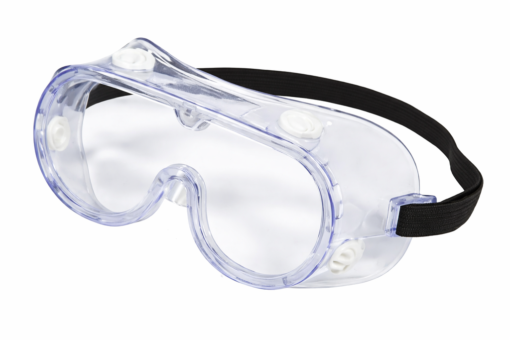Safety Goggles with Anti-Fog Lens and Impact Protection (Certified as per OSHA Standards).