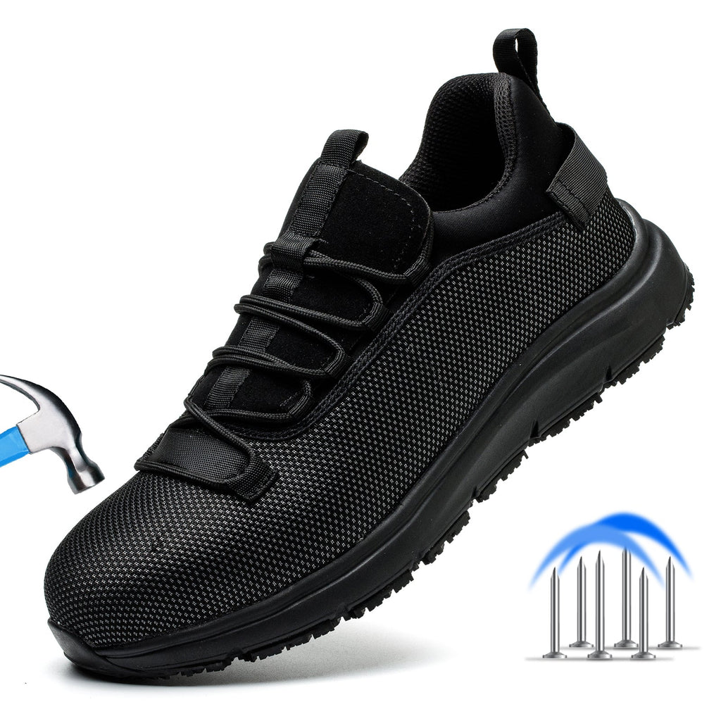 Safety Shoes Steel Toe with Anti-Slip Grip(Certified as per OSHA Standards).