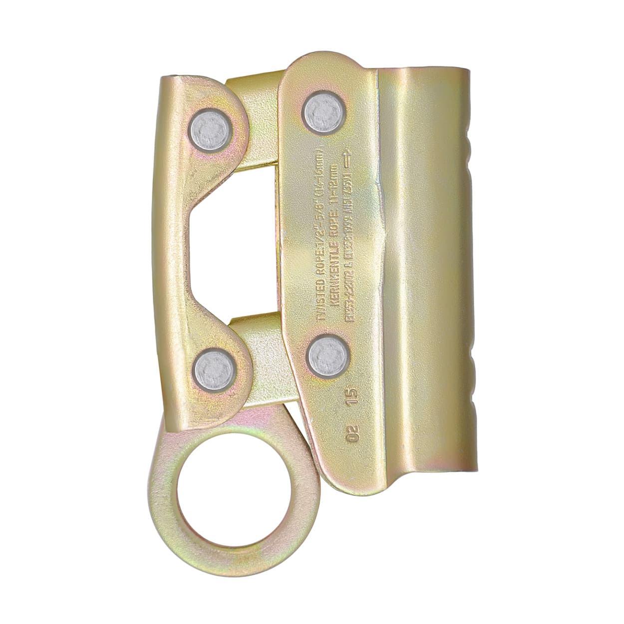 Rope Grab Fall Protection Clamp with dual Lever Safety System (Load Tested- KN certified for Climbing).